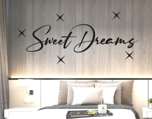 Wall stickers frase sweet dreams adesivo sogni d'oro