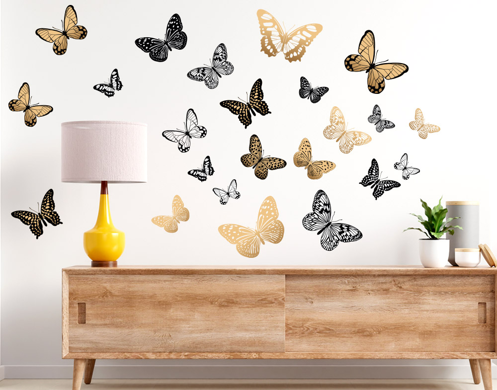 Adesivi murali farfalle