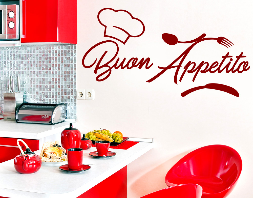 Adesivi Murali Cucina Proverbio Adesivi da Parete Stoviglie Margherita Decorazione Murale Cucina Sala da Pranzo Frigorifero
