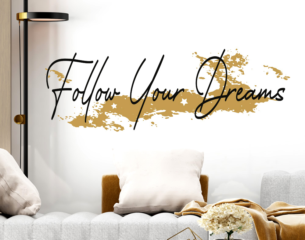 Follow you Dreams wall stickers decorativo da muro