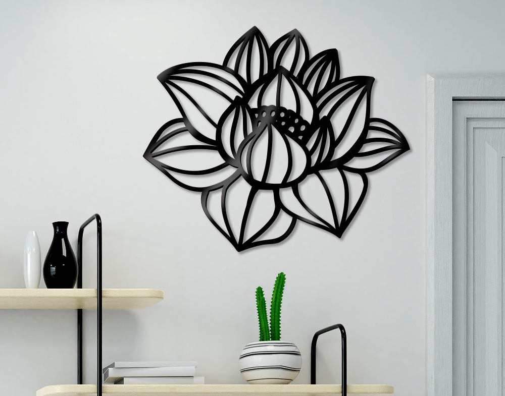Sticker Design vi presenta Adesivi Murali Farfalle su un fiore stilizzato