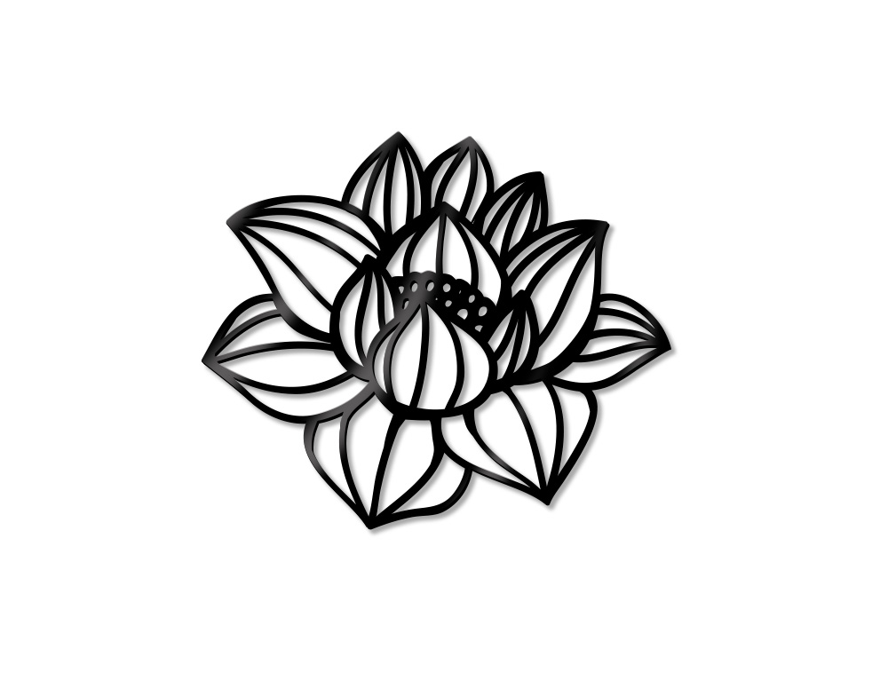 Sticker Design vi presenta Fiore di Loto in acrilico complemento arredo  parete