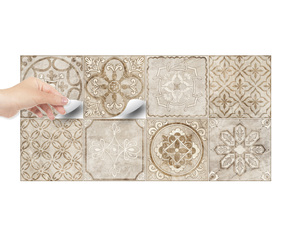 Adesivi per piastrelle bagno disegni patchwork adesivo pattern per piastrelle 