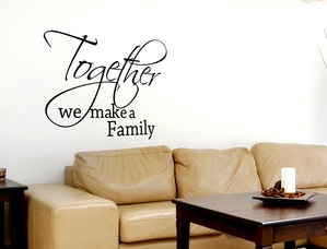 Wall Stickers Together we Make a Family Modello 2
