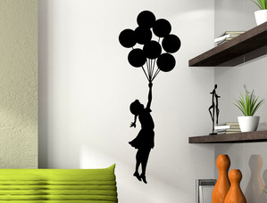 Adesivo Decorativo Balloon Girl