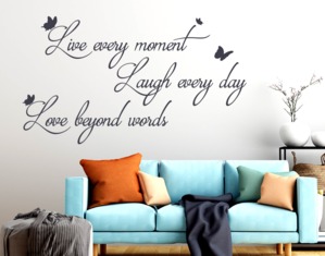 Wall stickers  Live every moment Laugh Love