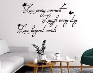 Wall stickers  Live every moment Laugh Love