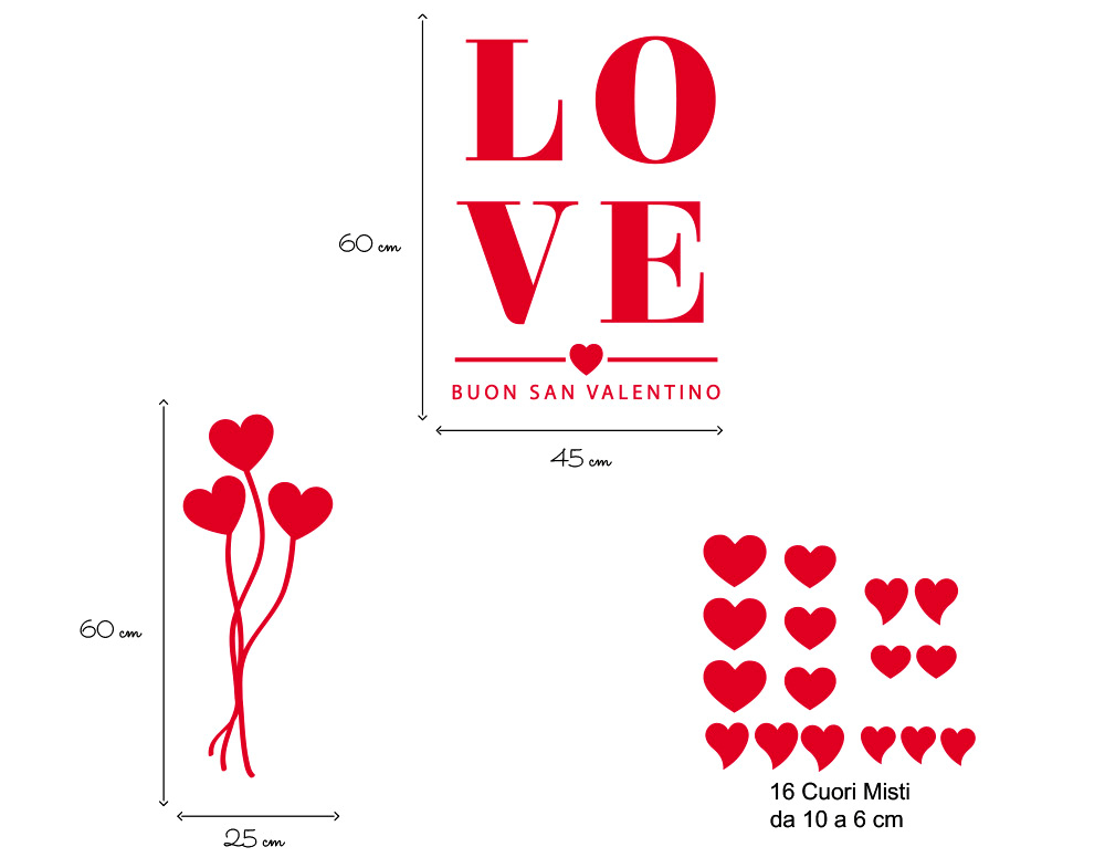 Sticker Design vi presenta Vetrofanie San Valentino Vetrofania negozi  adesivi vetrina amore