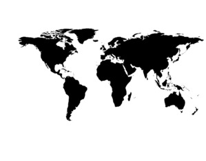 Adesivo Murale Mappa Mondo