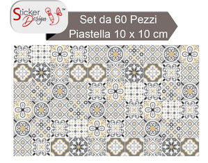 Decorazione per piastrelle cover tiles pattern grigio