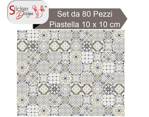 Decorazione per piastrelle cover tiles pattern grigio