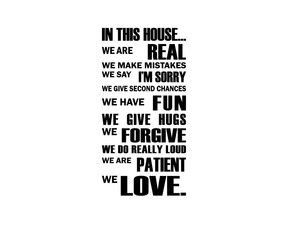 Wall Stickers Frase in This house we Love