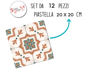 Adesivi piastrelle per cucina cover tiles stile vintage stickers per muro e mattonelle bagno e cucina