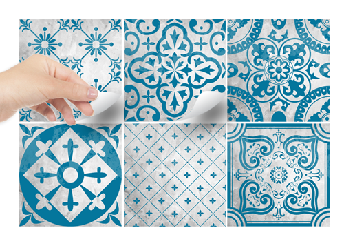 Sticker Design vi presenta Adesivi per piastrelle Bagno e cucina decori  antichi chic