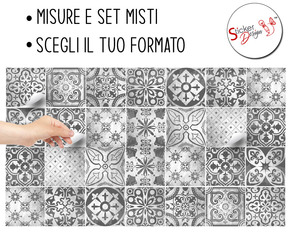 Muralo 24 Adesivi Per Piastrelle Mosaico Pastello 15x15 Cm - Autoadesivi Per Cucina, Bagno, Mobili, Rivestimento Pareti