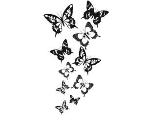 Adesivi Farfalle in Volo 