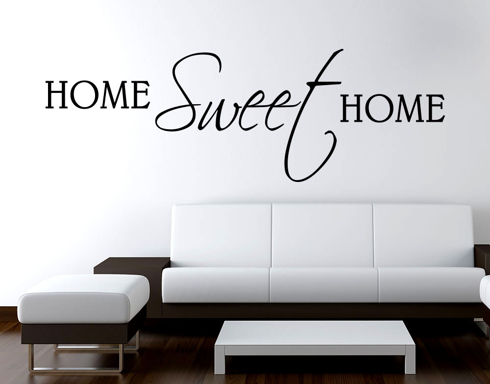 Adesivi home sweet home da parete, decorazioni murali
