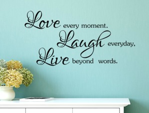 Adesivo Murale  Love Laugh Live Wall stickers