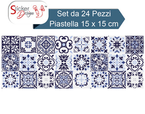 Adesivi per piastrelle in stile portoghese