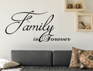 Adesivi Murali Frasi Family is Forever