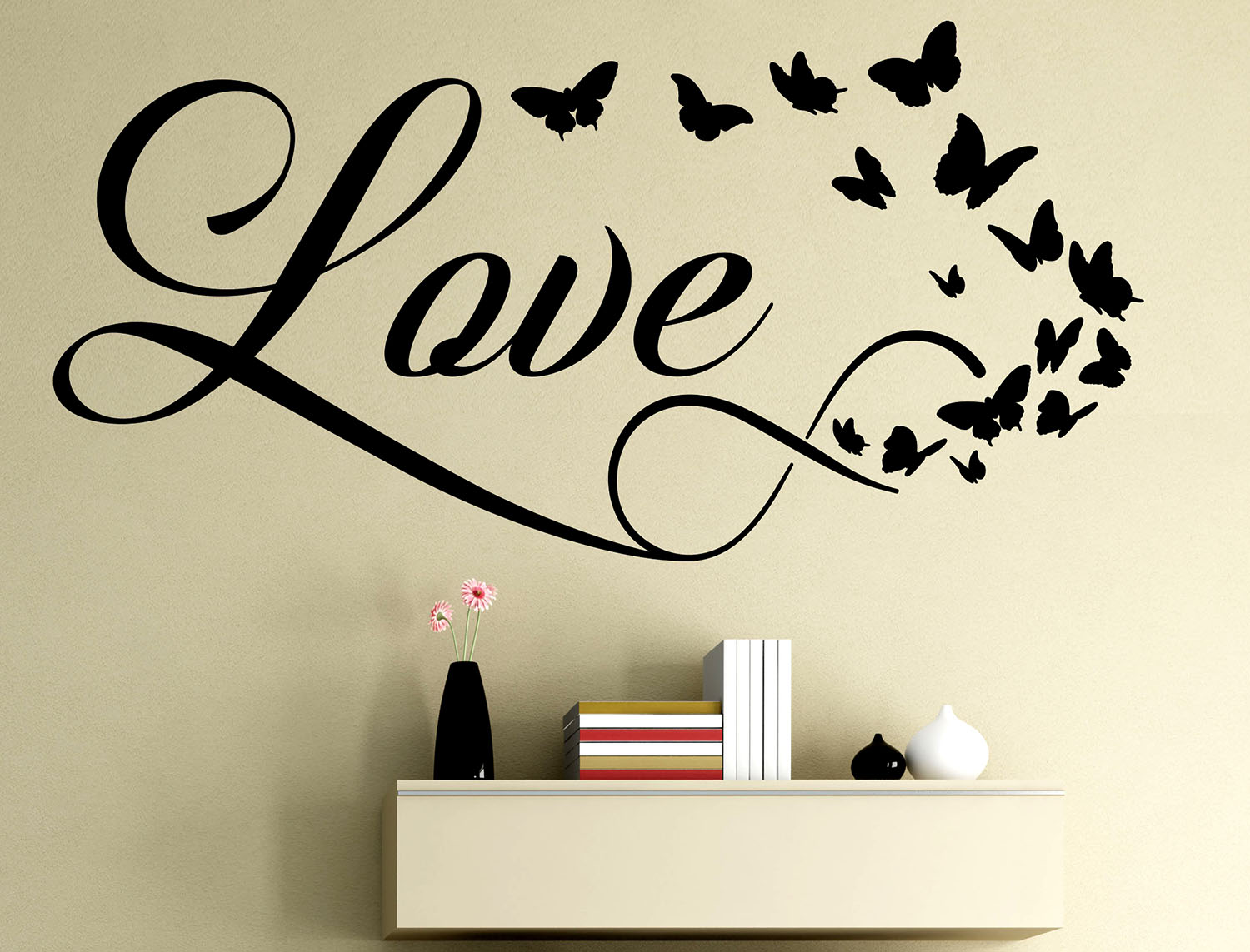 Adesivo INFINITO LOVE AMORE stickers murale decalcomania vari colori TOP