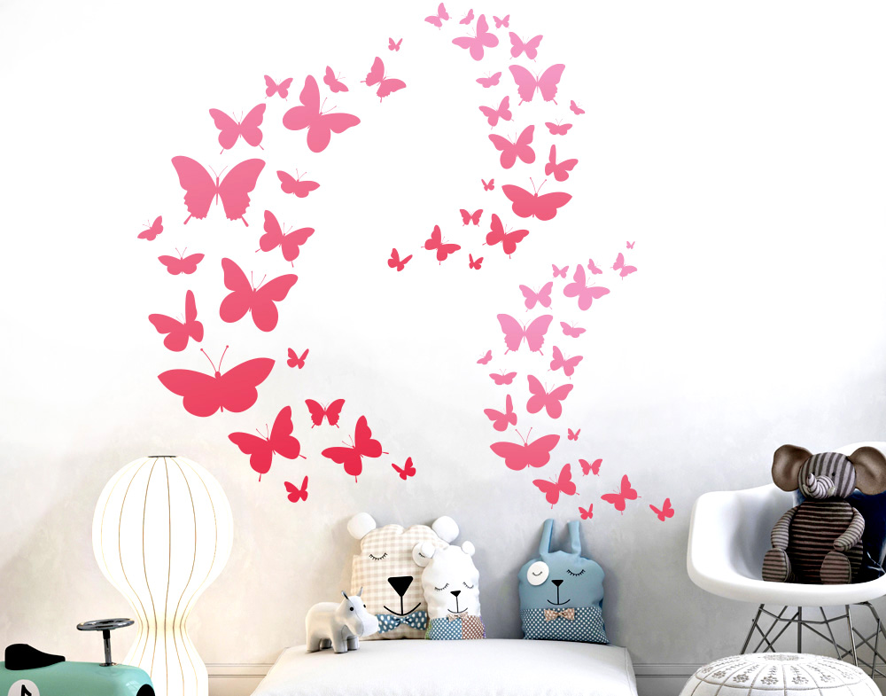 Adesivi farfalle per decorare le pareti 