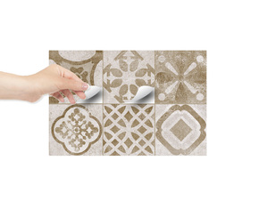 Stickers piastrelle decorate per la cucina e il bagno modello in stile antico