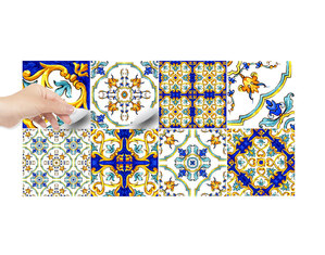 Cover per piastrella adesivo ornamento su piastrelle italiane maiolica